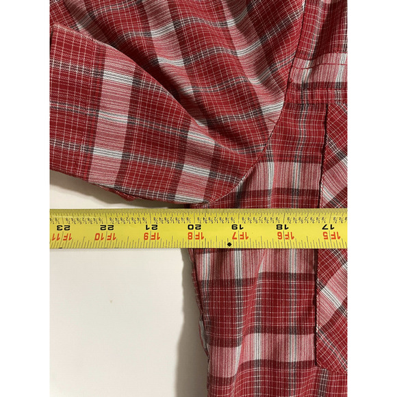 Millet Mountain By Experience Men’s Size Small S Red Plaid Button Short Sleeve - Picture 8 of 11